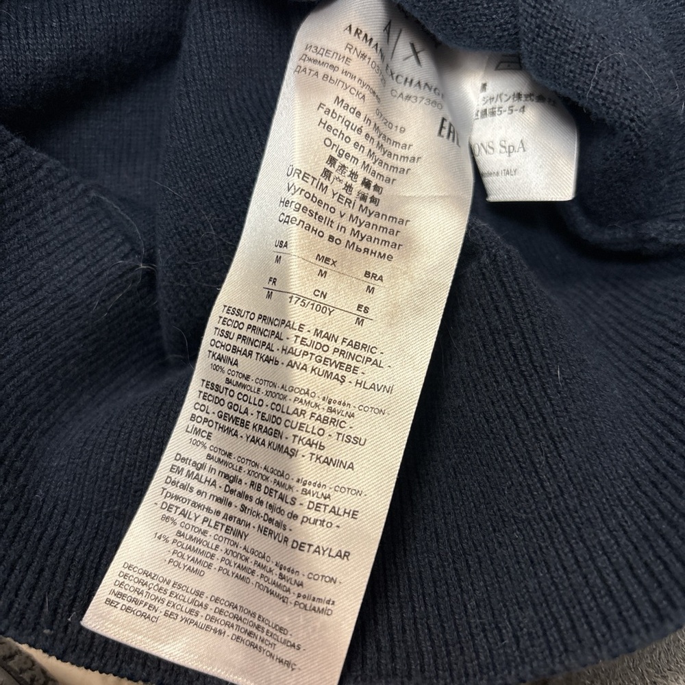 Men's Navy Sweater - Picture 5 of 5